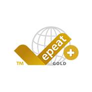 EPEAT gold label with climate plus icon